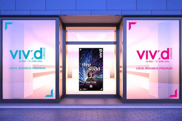 Tier 2 shop front example with poster