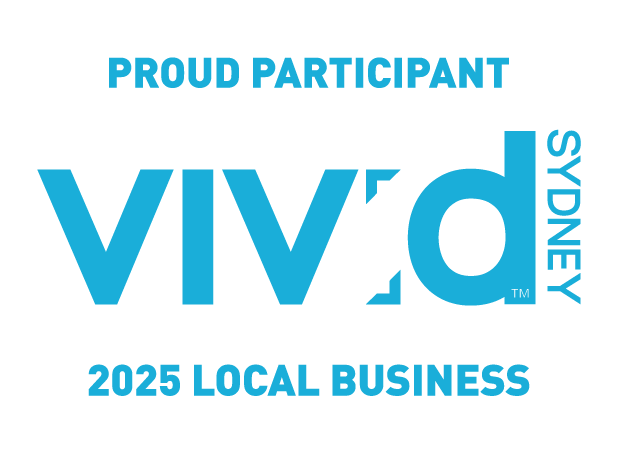 Download the Proud Participant logo in blue