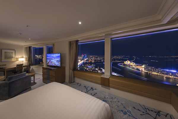 View of Vivid from Shangri-La Hotel Sydney